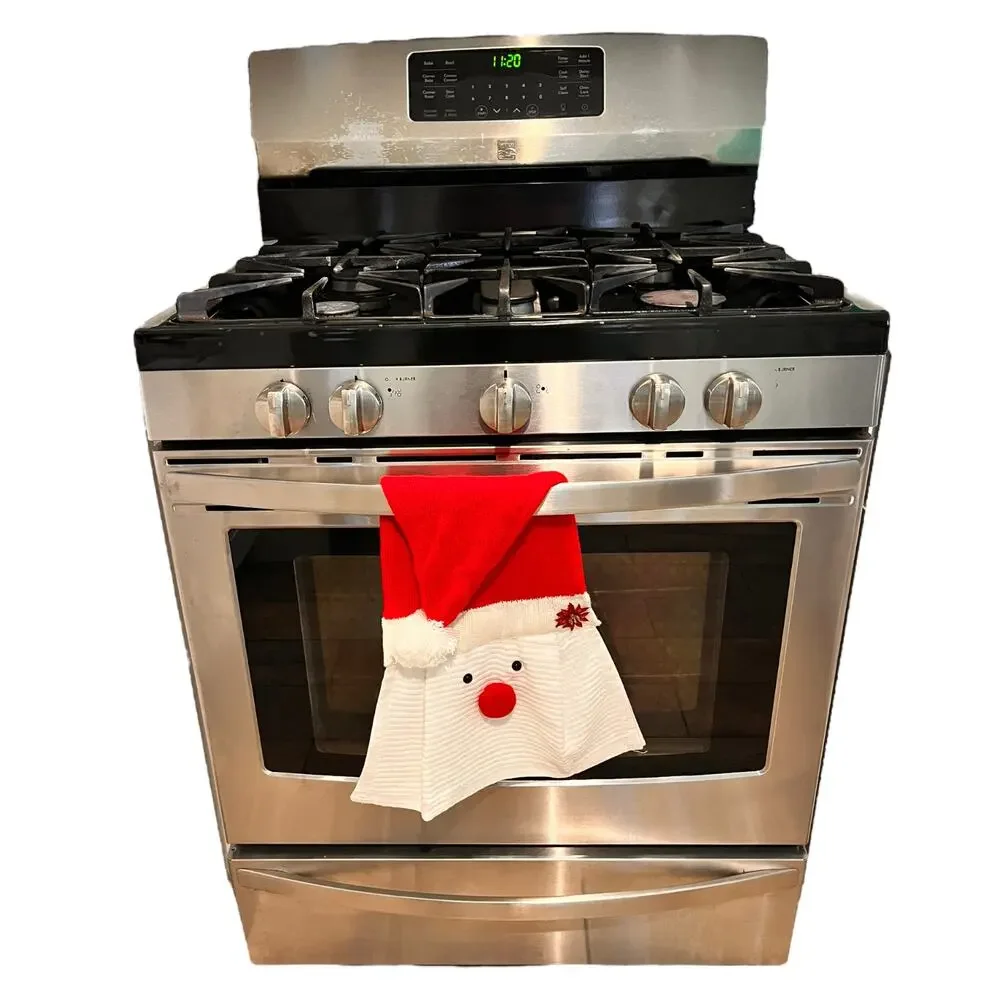 16 X 15 Knit Santa Hat Hanging Hand Towel Decorative Christmas Gift Kitchen